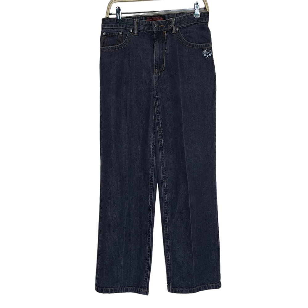 Phat Pharm Kids Boys Size 18 Dark Gray/Blue Jeans